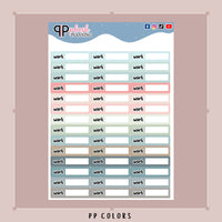 WORK Planner Stickers