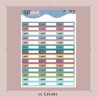 WORK Planner Stickers