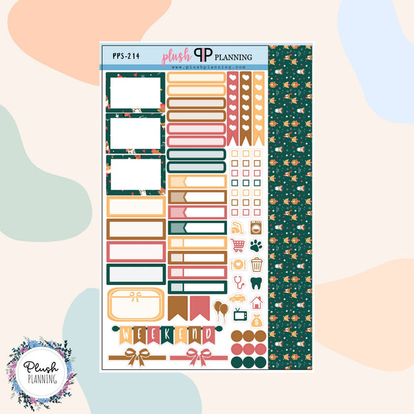 Winter Design 21 Planner Stickers Sampler, Winter Pattern, Christmas Season Designs