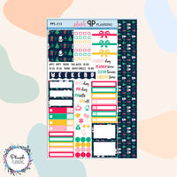 Winter Design 22 Planner Stickers Sampler, Winter Pattern, Christmas Season Designs