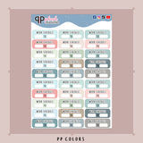 Work Schedule Tracker Planner Stickers