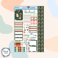 Winter Design 8 Planner Stickers Sampler, Winter Pattern, Christmas Season Designs