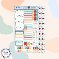 Winter Design 10 Planner Stickers Sampler, Winter Pattern, Christmas Season Designs