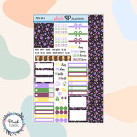 Winter Design 12 Planner Stickers Sampler, Winter Pattern, Christmas Season Designs