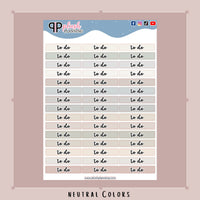 To Do Header Planner Stickers