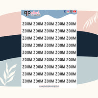 Zoom Call Script Planner Stickers