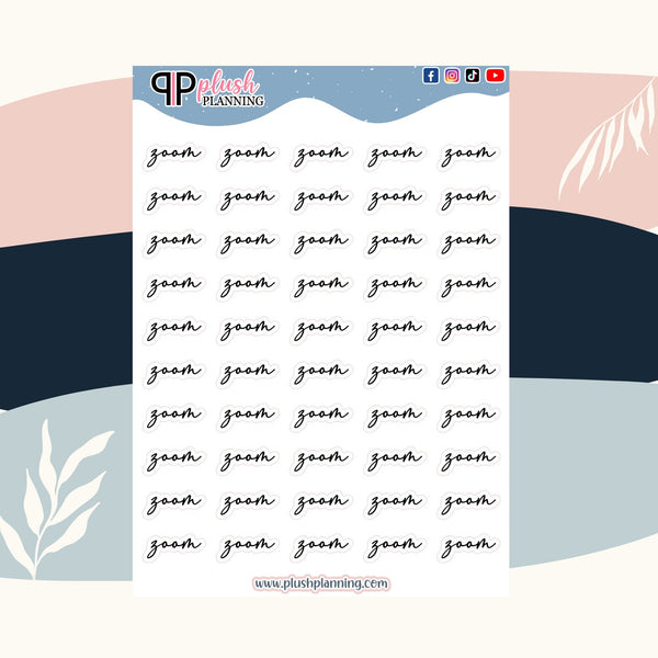 Zoom Call Script Planner Stickers