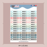 Budget Checklist Planner Stickers