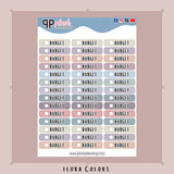 Budget Checklist Planner Stickers