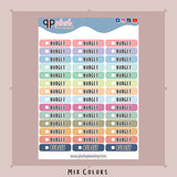 Budget Checklist Planner Stickers