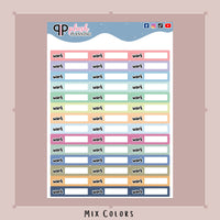 WORK Planner Stickers