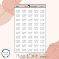 Volleyball Practice SCRIPT Planner Stickers, Rae Dunn Inspired