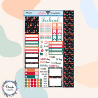 Winter Design 23 Planner Stickers Sampler, Winter Pattern, Christmas Season Designs