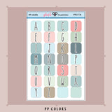 1 Inch Alphabet Box Planner Stickers