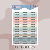 Appointment Label Tracker Planner Stickers