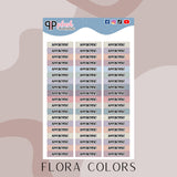 Appointment Label Tracker Planner Stickers