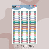 Bill Due Planner Stickers