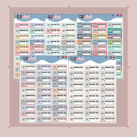 Internet Bill Tracker, WiFi Bill Tracker Planner Stickers