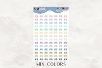 Car Event Tracker Planner Stickers, Car Maintenance Tracker, Car Oil Change Tracker, Removable Stickers, Plush Planning